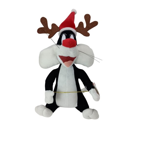Looney Tunes Sylvester The Cat Reindeer Christmas Plush 10" ACE Russell Stover - Picture 2 of 8